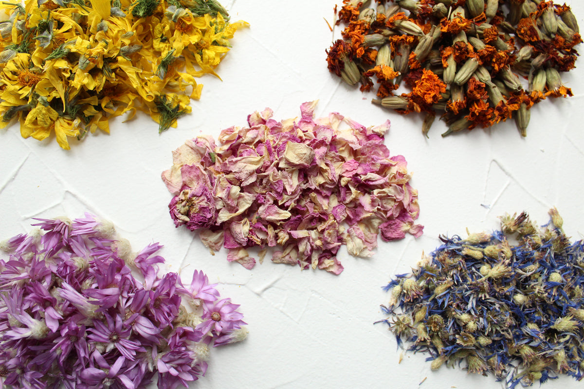 Meadow Wedding Confetti • Wedding Toss • Real Dry Flowers • Petal Conf –  Lizzy Lane Farm Apothecary