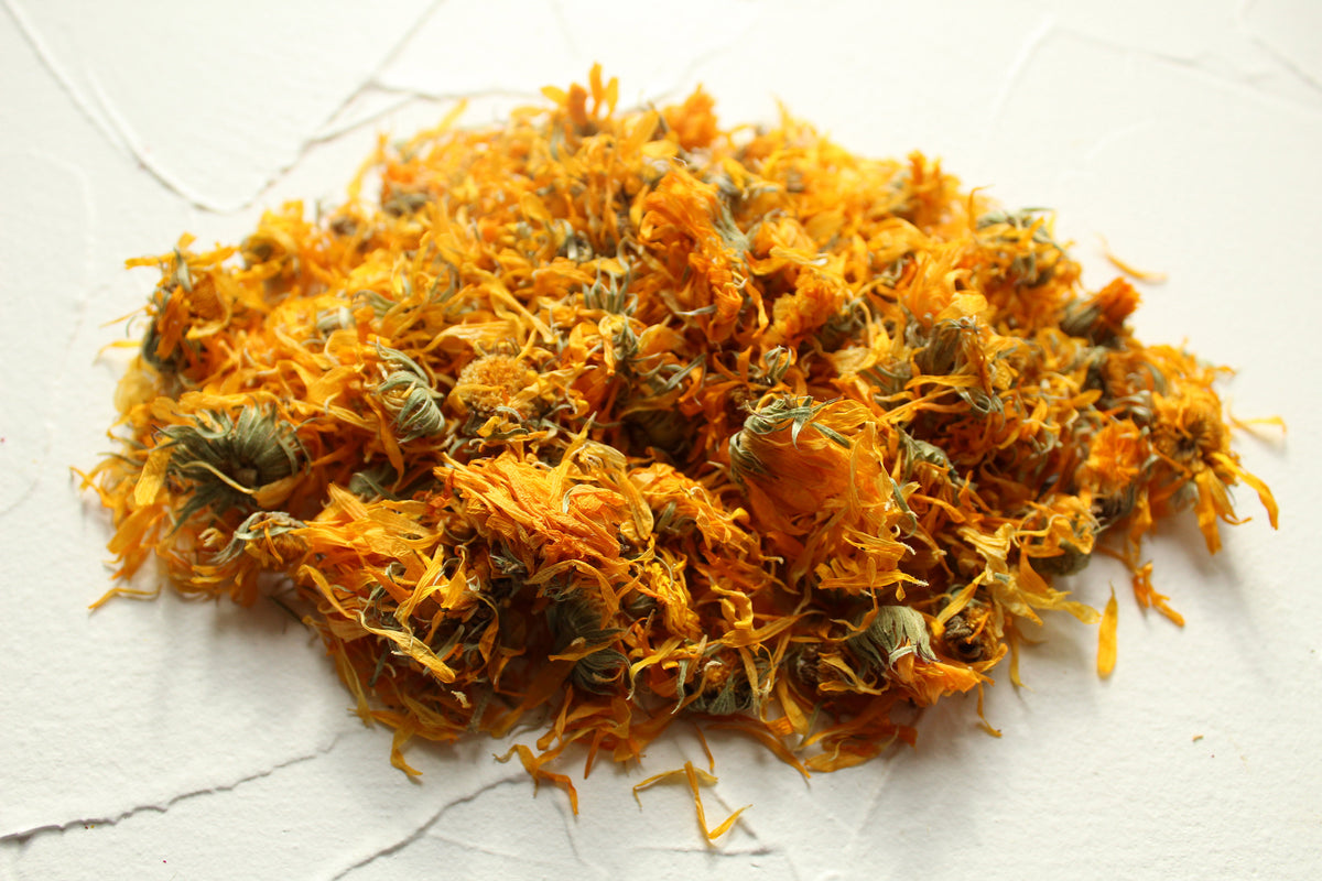 Dried Edible Flowers - Calendula Flowers, Ivory – Cherry Valley
