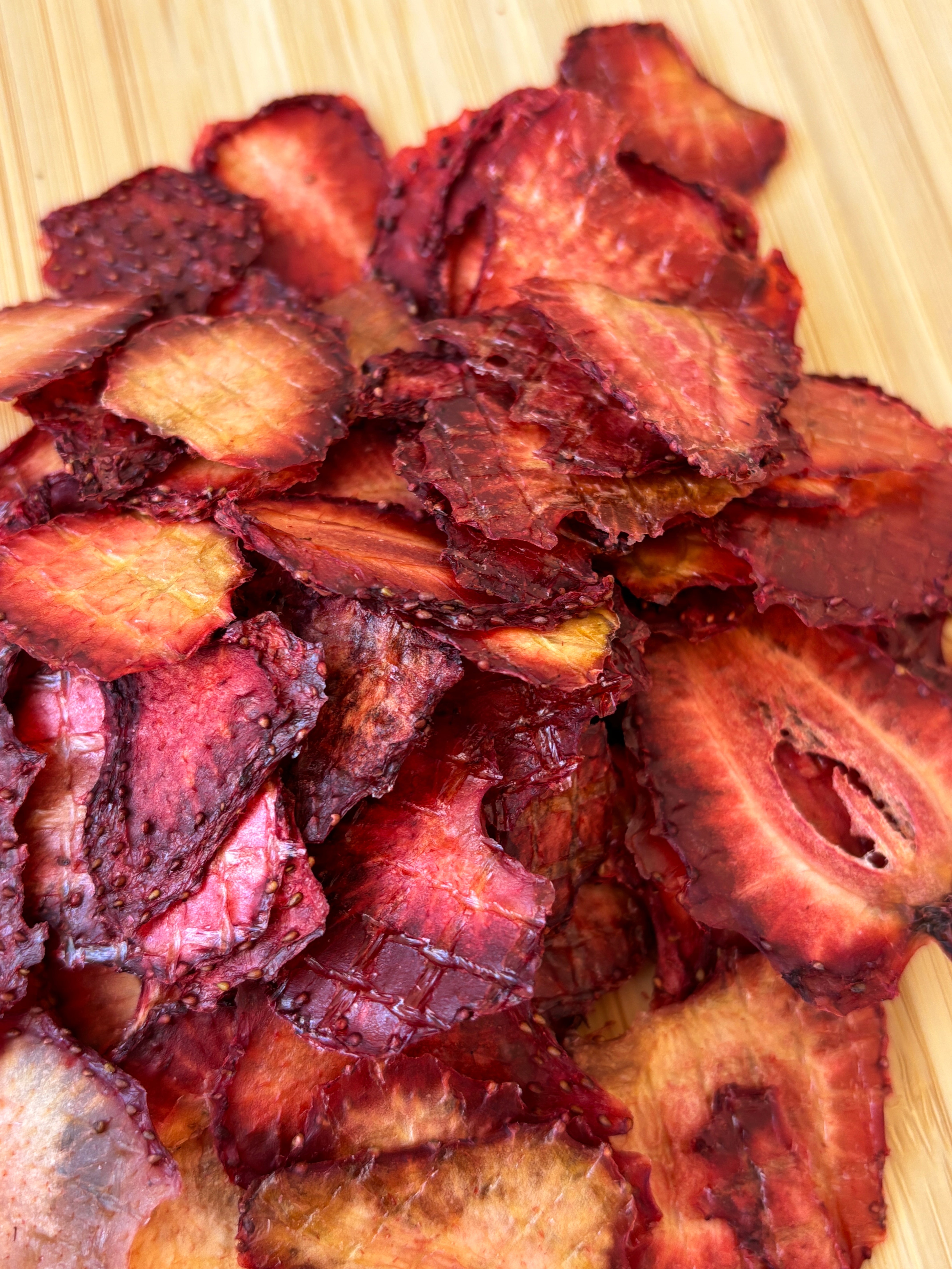 Dried Organic Strawberry Slices, 100% Natural, No Sugar Added