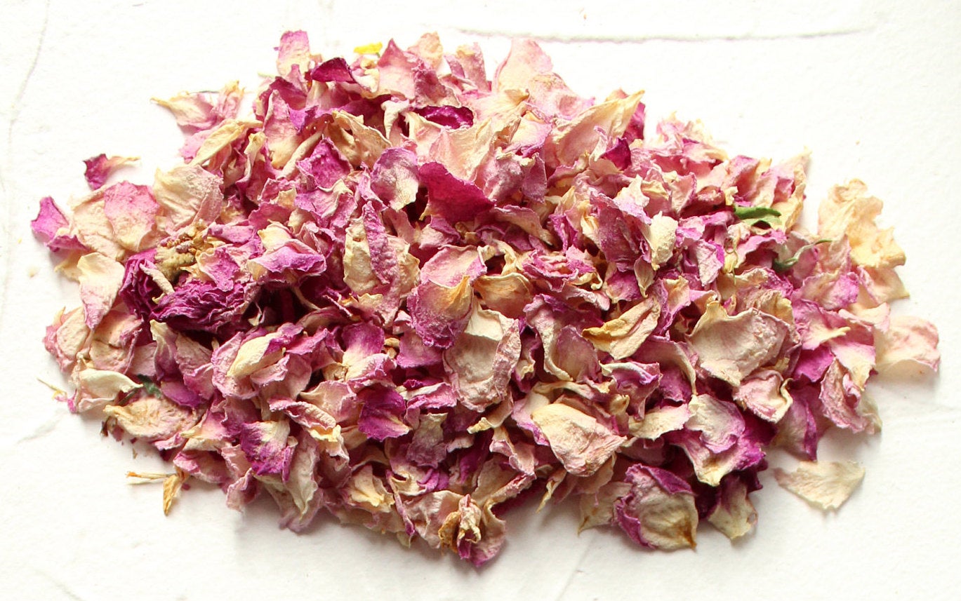 Pink rose petals, High Quality, Natural, Organic, Biodegraddable, Wedding, Craft, Edible, Confetti, Wedding toss, Wedding confetti, OZ