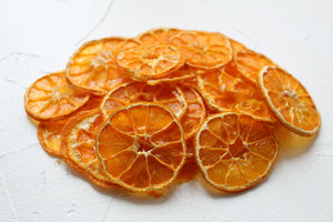 10 pcs of Dried Organic Homemade Mandarin Tangerine Slices, Air Dried, No Preservatives, Colors and Artificial Additives