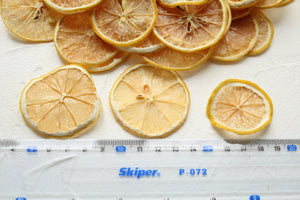 10 pcs of Dried Organic Homemade Lemon Slices, Air Dried, No Preservatives, Colors and Artificial Additives