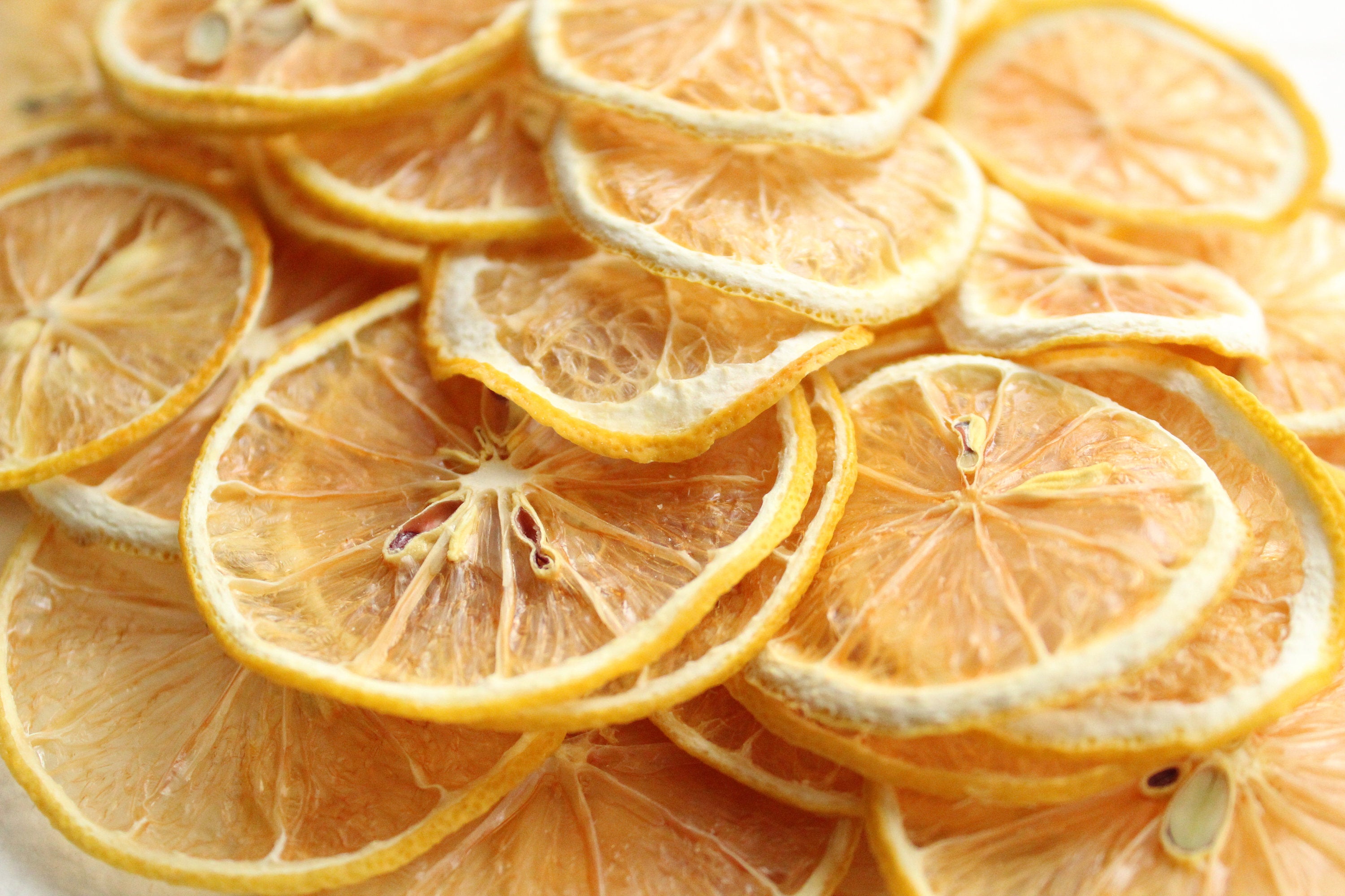 50 Dried fruits. 10 pcs of Each Dried Organic Homemade Grapefruit , Lime, Lemon, Tangerine (Mandarin) and Orange Slices