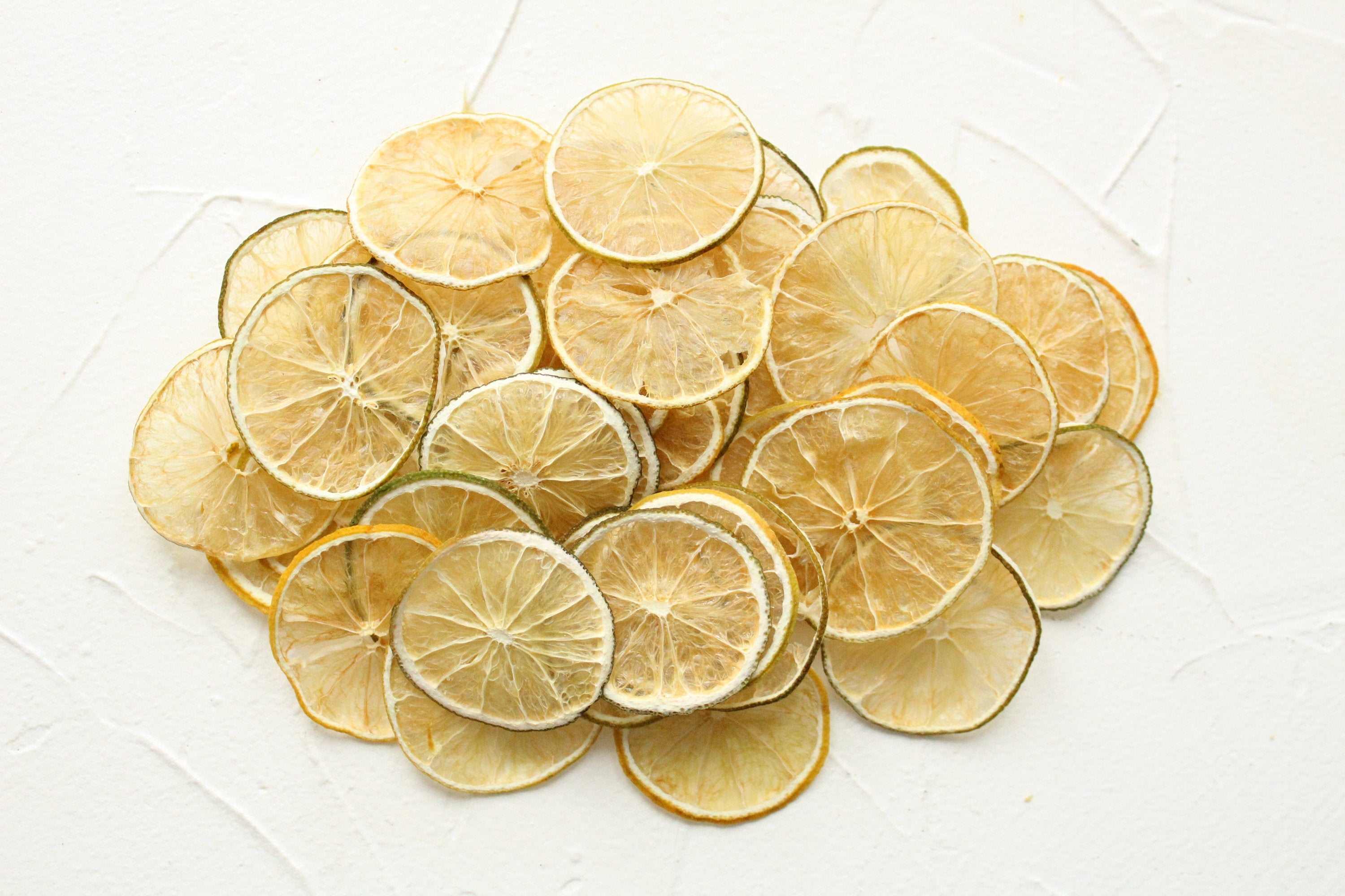 10 pcs of Dried Organic Homemade Lime Slices