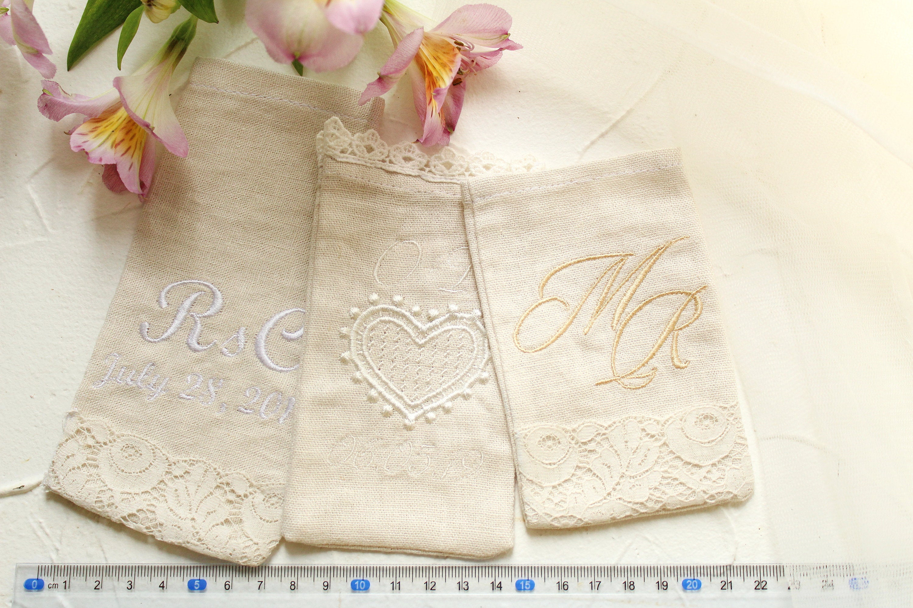 Personalized Wedding Favor Bags, Bridal Shower Favors Bag, Personalized Favors, Wedding Treat Bags, Rustic Gift Bag, Linen Favor Bags, Candy