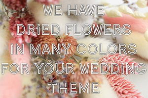 Pink Wedding Bouquet Set, Dried Flower Bouquet, Boutonniere for Men, Boutonniere and Corsage set, Wedding Corsage, Dried Flowers Arrangement