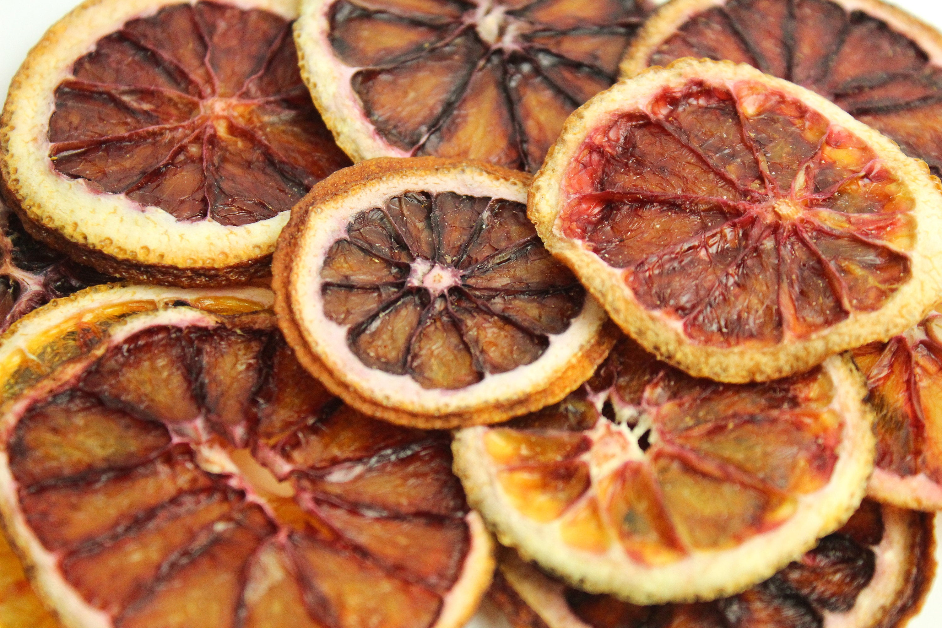 32 Dried Fruits Sampler, 4 of Each Orange, Grapefruit, Tangerine, Lemon, Lime, Blood Orange, Kiwi and Carambola, Natural Organic Fruits
